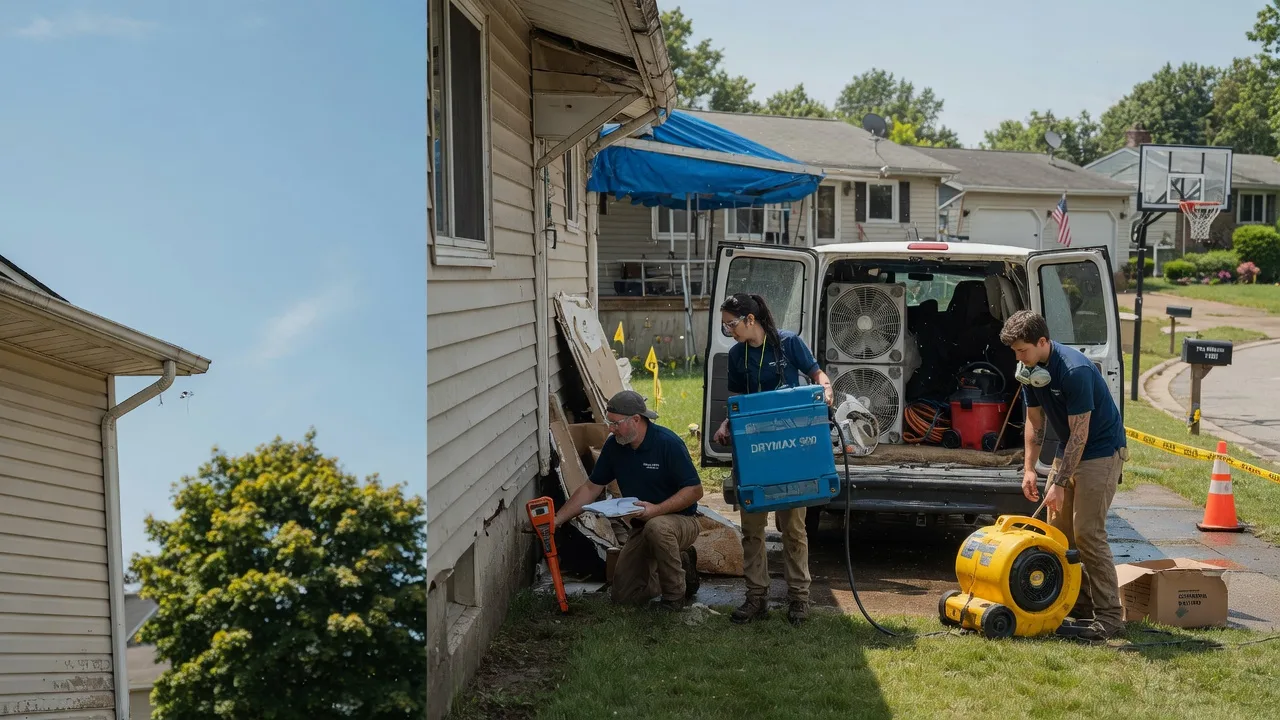 Ceiling Leak Cleanup in Kaukauna, WI near me