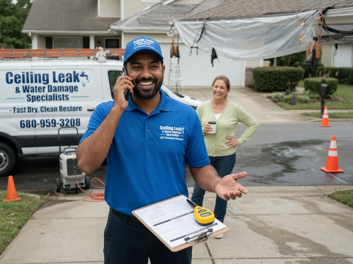 Ceiling Leak Cleanup Kaukauna, WI FAQs